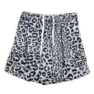 Inaka Power Mesh Patch Basic Shorts Athletic Purple Leopard Mens Size XLarge XL